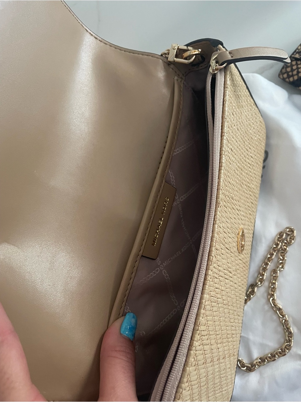 Michael Kors Snake-Print Crossbody and Wallet. New without tags. Dust bag - Picture 5 of 7